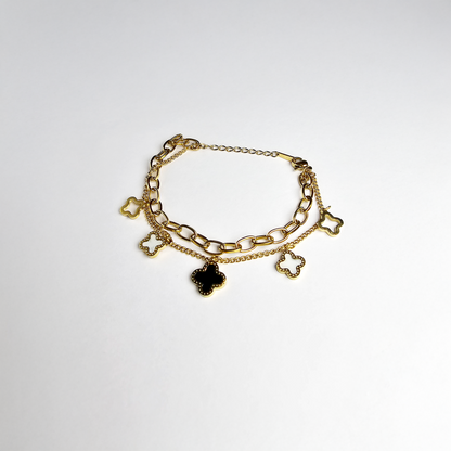 The Clover Charm Wraparound Bracelet - Aagrah Jewels™