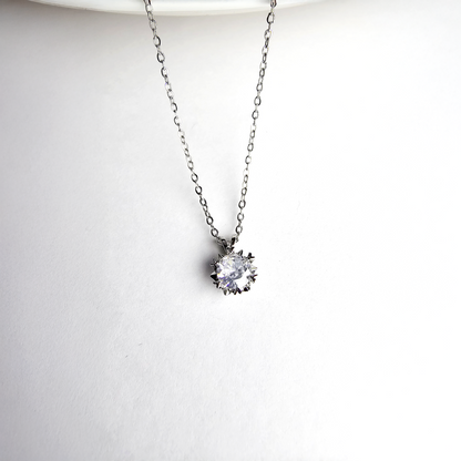 The Radiant Solitaire American Diamond Pendant - Aagrah Jewels™