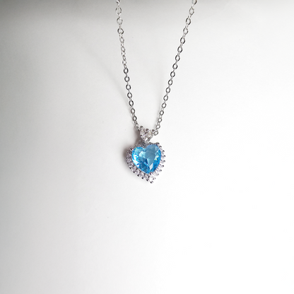 The Enchanted Blue Heart Pendant - Aagrah Jewels™