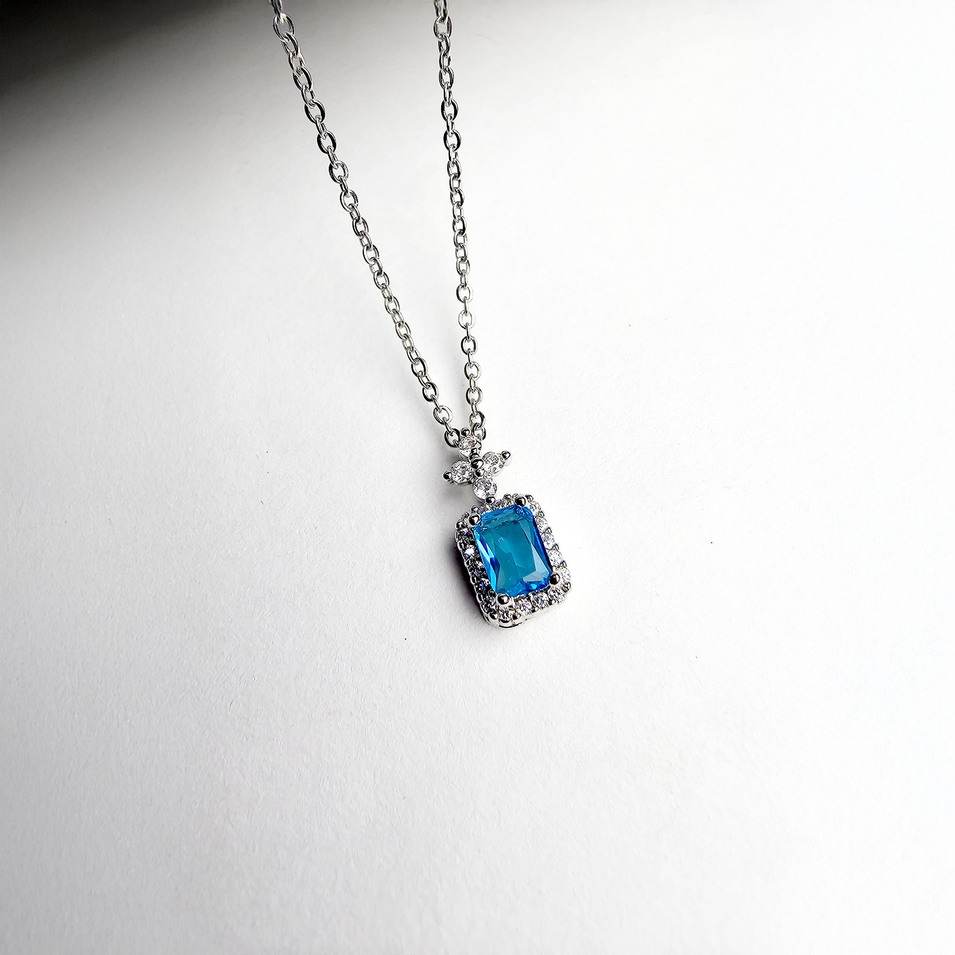 The Azure Solitaire Pendant - Aagrah Jewels™