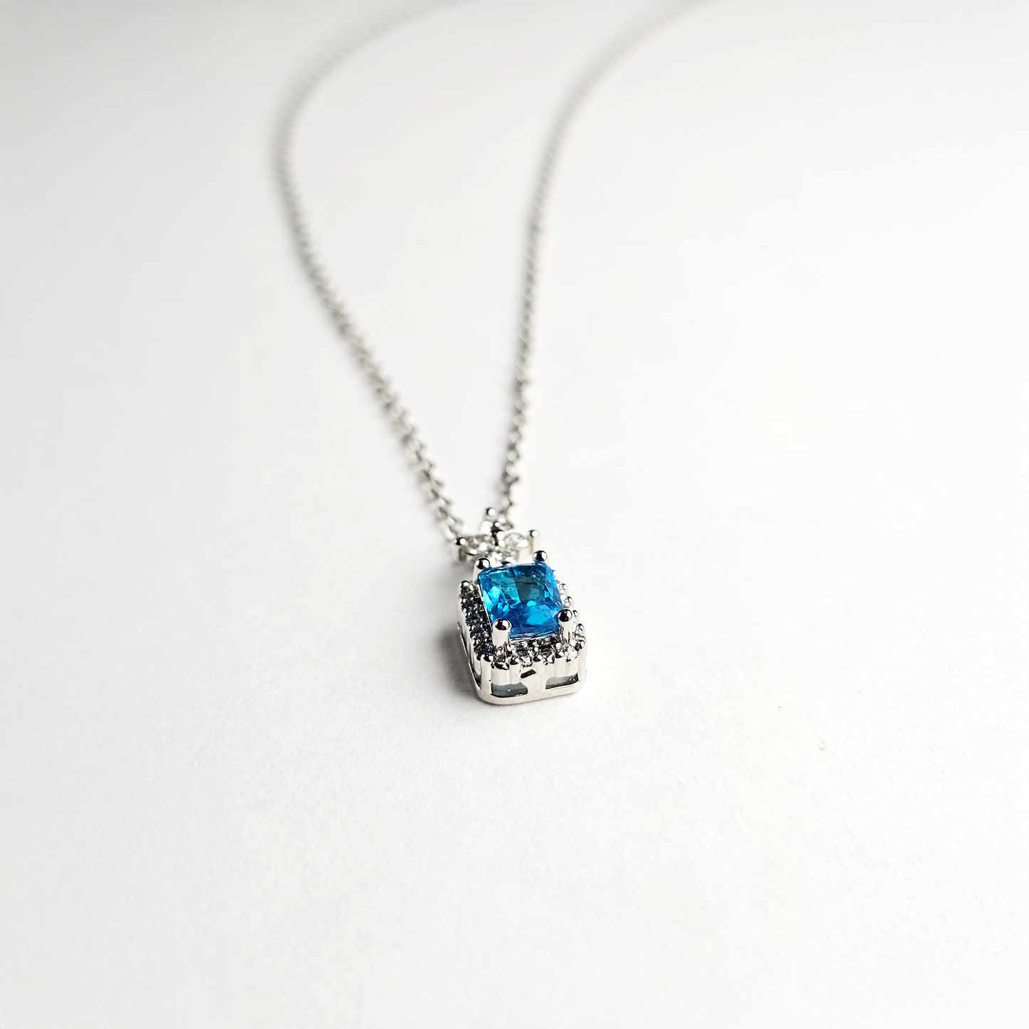 The Azure Solitaire Pendant - Aagrah Jewels™