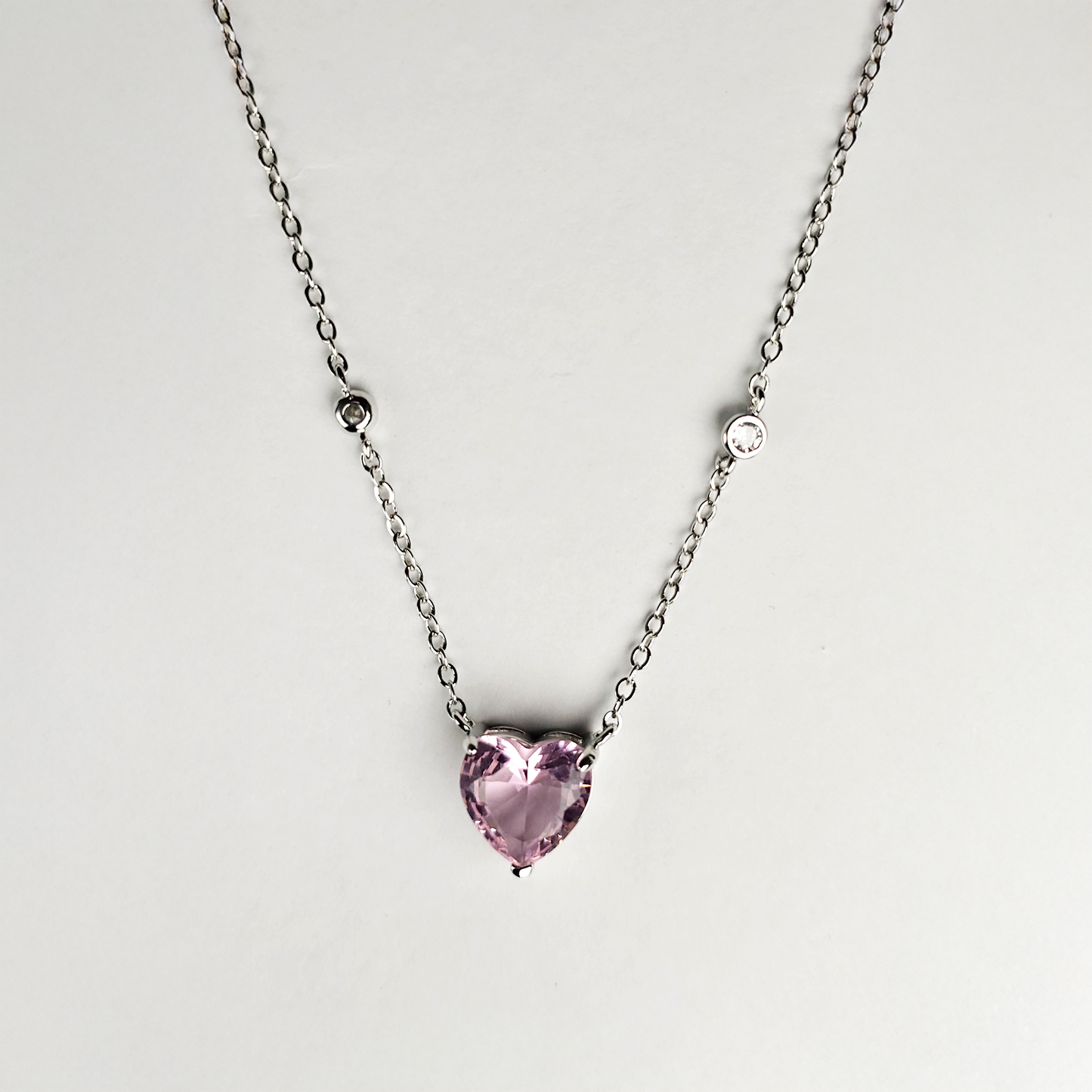 The Blush Solitaire Heart Pendant - Aagrah Jewels™