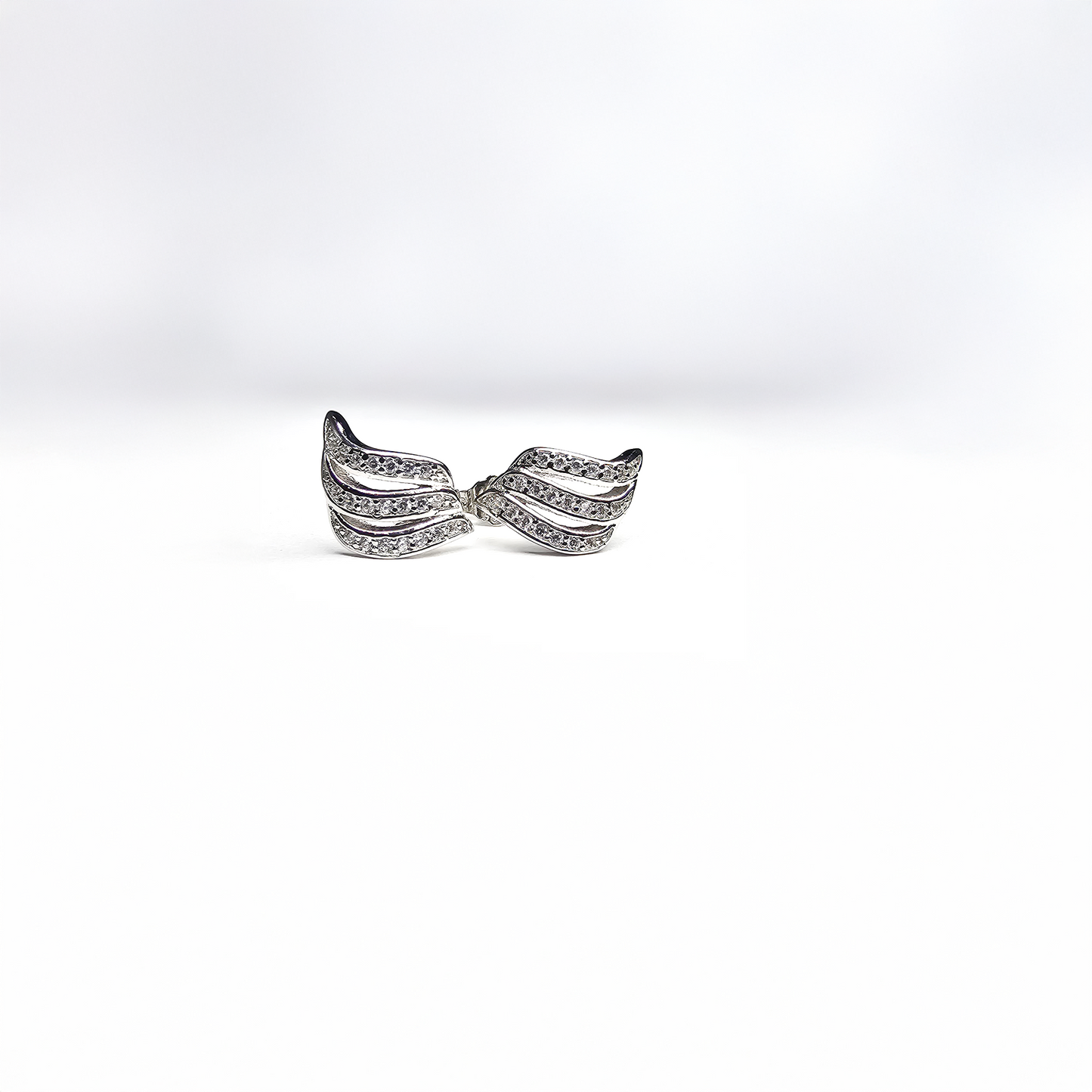 The Silver Wave Korean Stud Earrings - Aagrah Jewels™