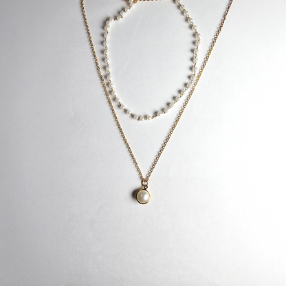 The Elegant Pearl Double Layer Necklace - Aagrah Jewels™