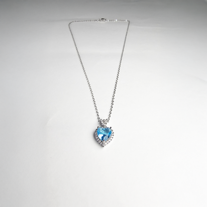 The Enchanted Blue Heart Pendant - Aagrah Jewels™