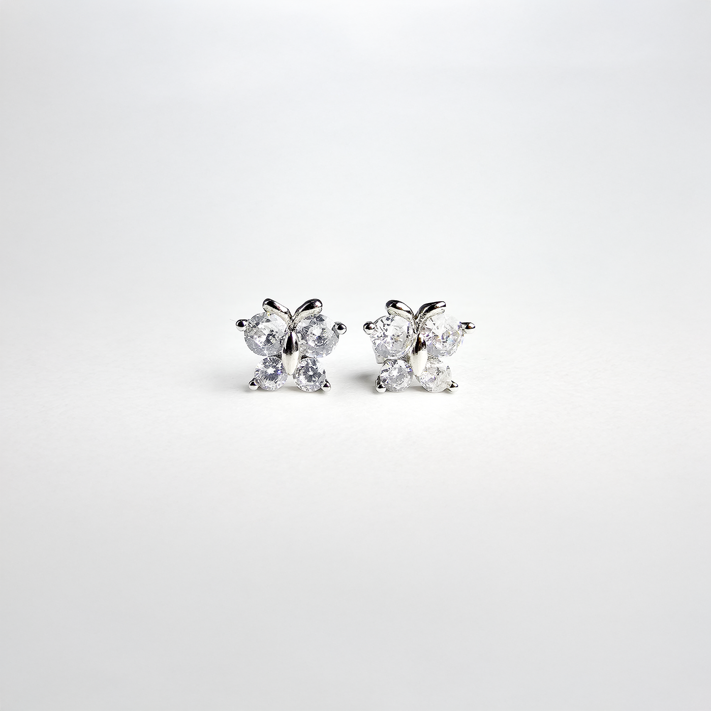 The Radiant Butterfly Stud Earrings - Aagrah Jewels™