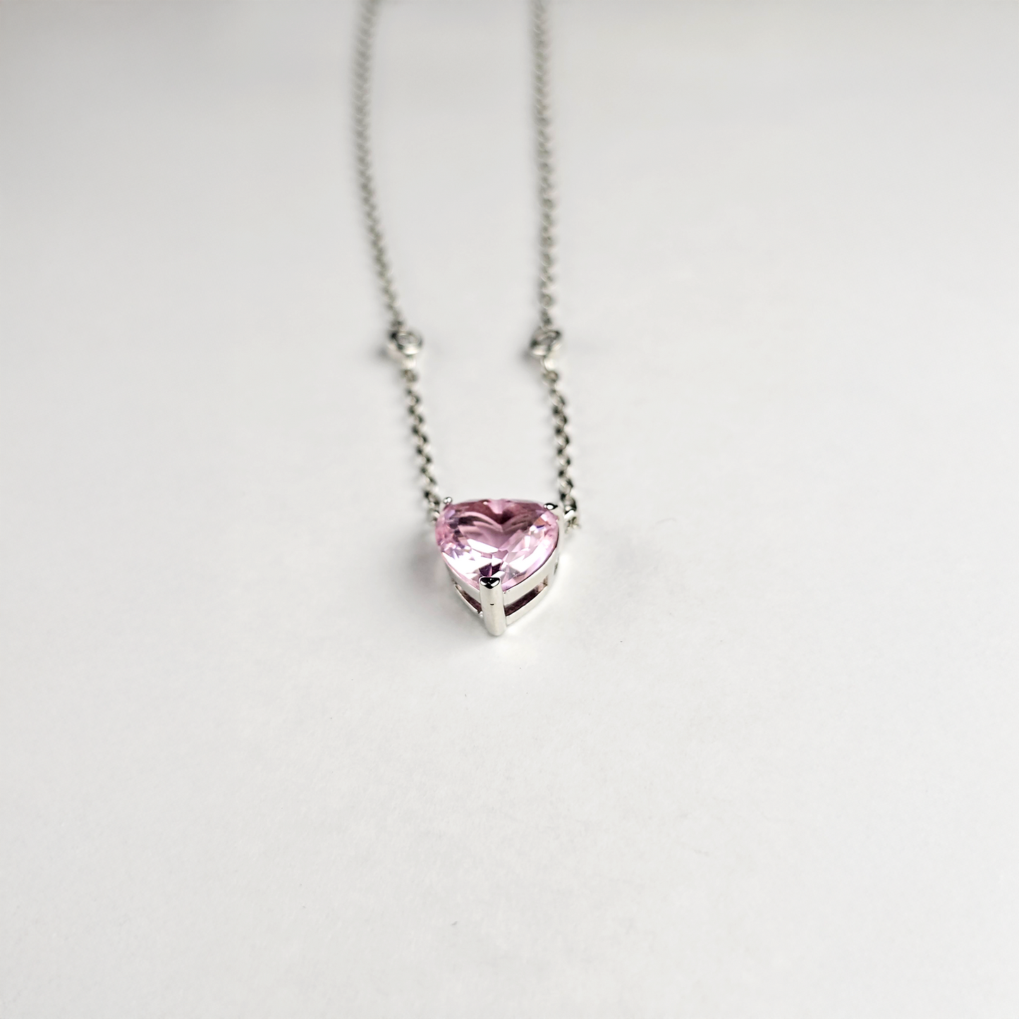 The Blush Solitaire Heart Pendant - Aagrah Jewels™