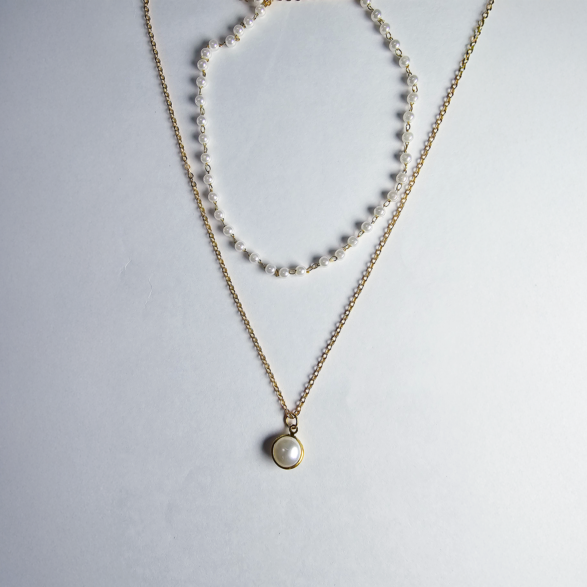 The Elegant Pearl Double Layer Necklace - Aagrah Jewels™