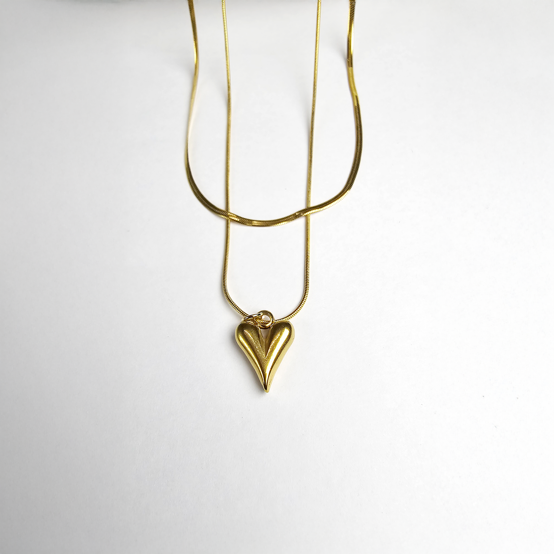 The Golden Heart Layered Necklace - Aagrah Jewels™