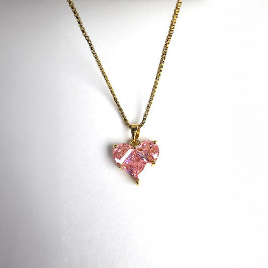 The Blush Heart Gold Pendant - Aagrah Jewels™