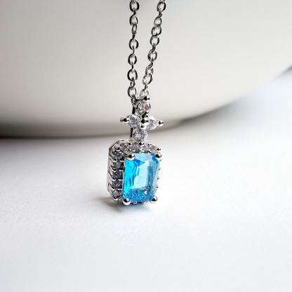 The Azure Solitaire Pendant - Aagrah Jewels™