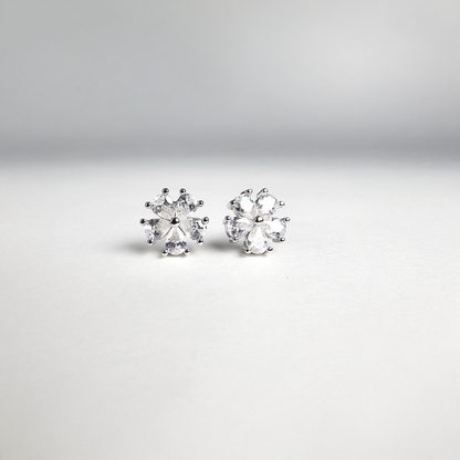 The Blooming Elegance Floral Stud Earrings - Aagrah Jewels™